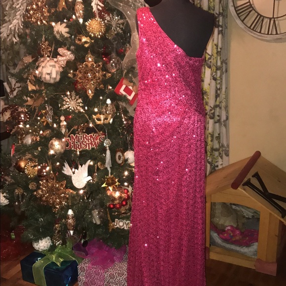 NWT LaFemme Pink Evening Gown 12 - Picture 7 of 8
